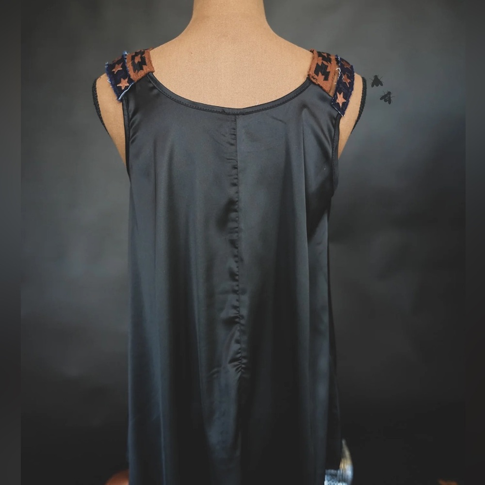 2FlyCo Slay It Satin Tank Top - Black - Picture 8 of 13